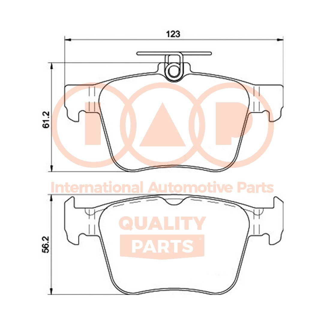 Brake Pad Set, disc brake (704-50031)