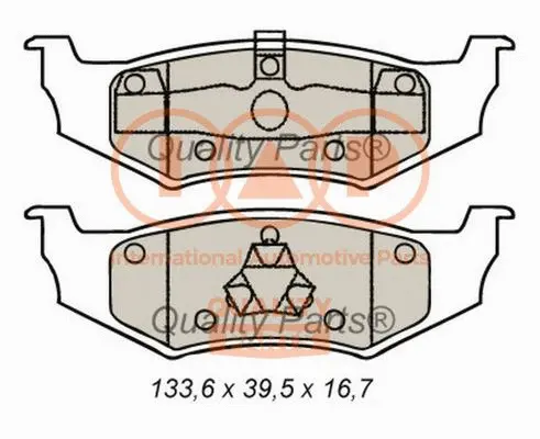 Brake Pad Set, disc brake (704-02050)