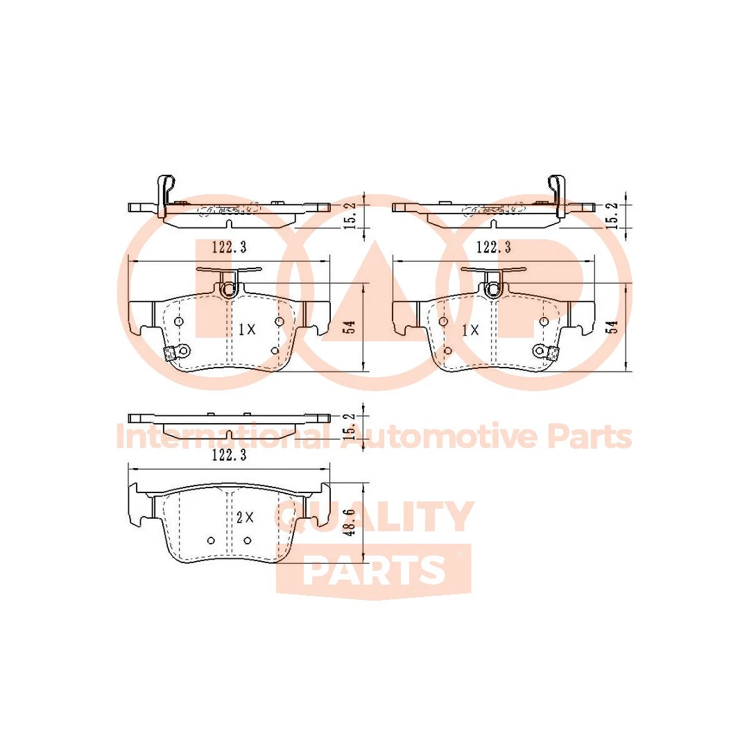Brake Pad Set, disc brake (704-06112)