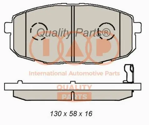 Brake Pad Set, disc brake (704-21100)