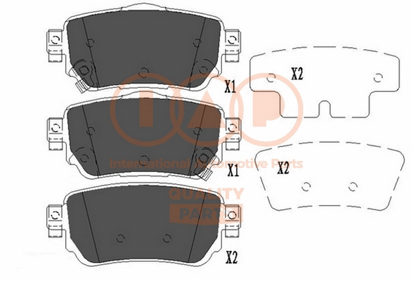 Brake Pad Set, disc brake (704-13112)