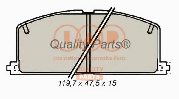 Brake Pad Set, disc brake (704-17090)