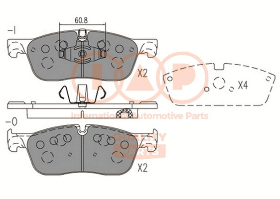 Brake Pad Set, disc brake (704-14081)