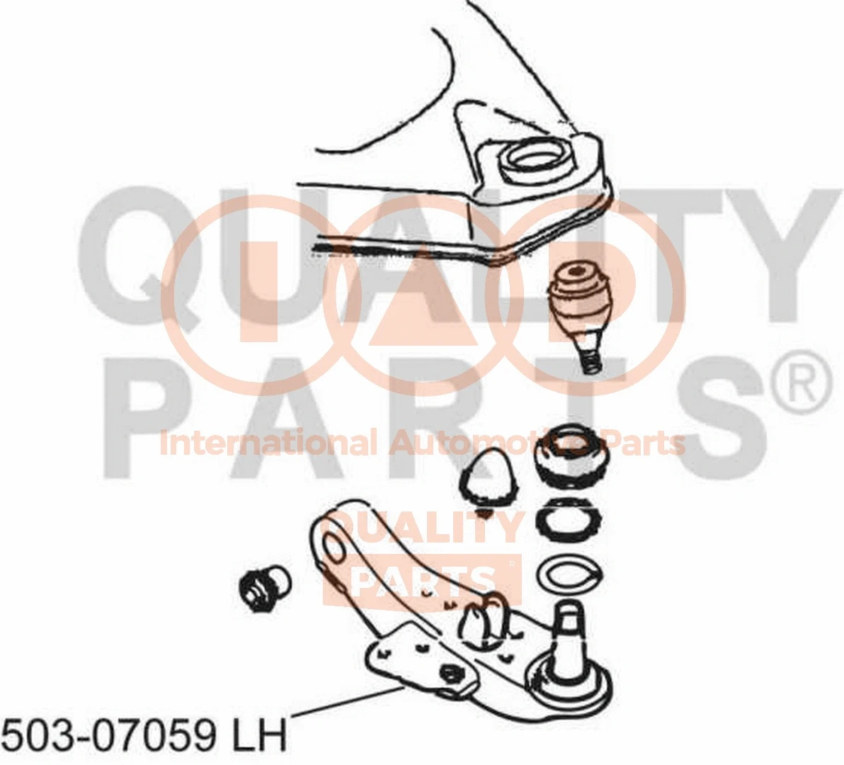 Control/Trailing Arm, wheel suspension