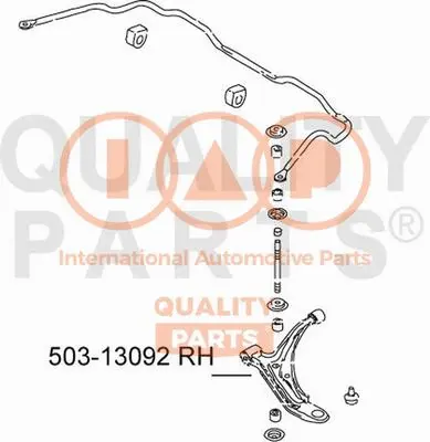 Control/Trailing Arm, wheel suspension (503-13092)