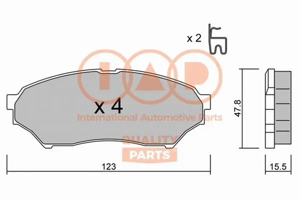 Brake Pad Set, disc brake (704-12035P)