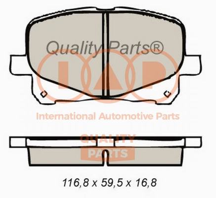 Brake Pad Set, disc brake (704-17072X)