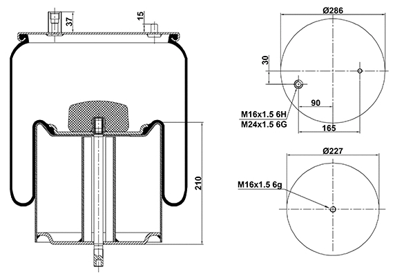 Bellow, air suspension (020.4912.C10)