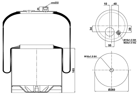 Bellow, air suspension (020.4187.C21)