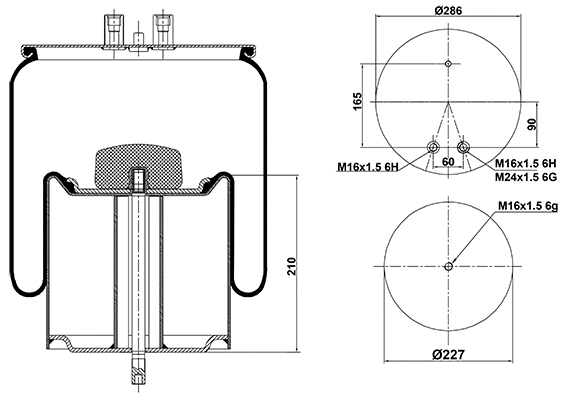 Bellow, air suspension (020.4912.C07)
