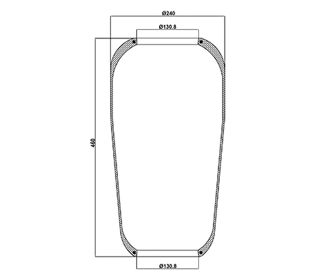 Bellow, air suspension (010.720)