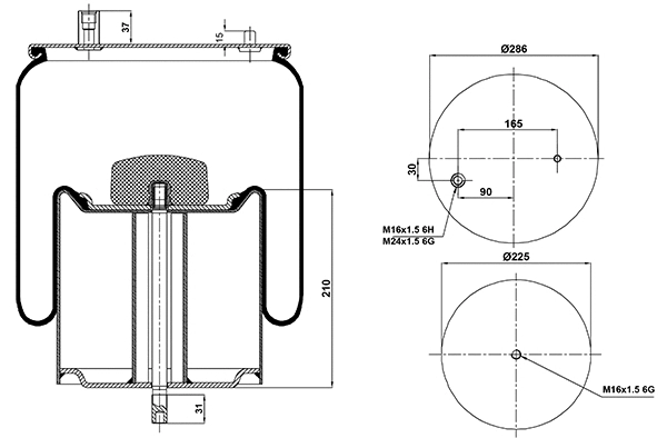 Bellow, air suspension (020.4912.C13)
