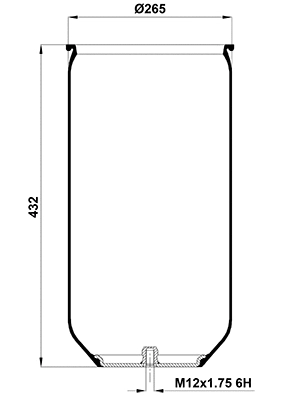 Bellow, air suspension (020.810.ST)