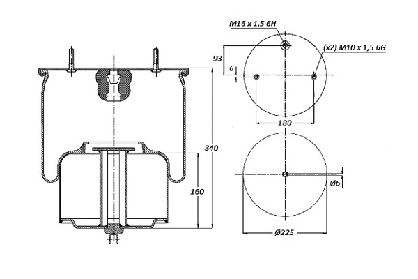 Bellow, air suspension (020.4718.C01)