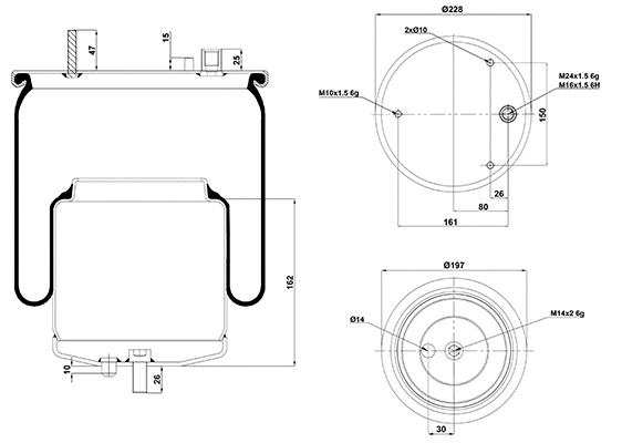 Bellow, air suspension (020.4560.C02)