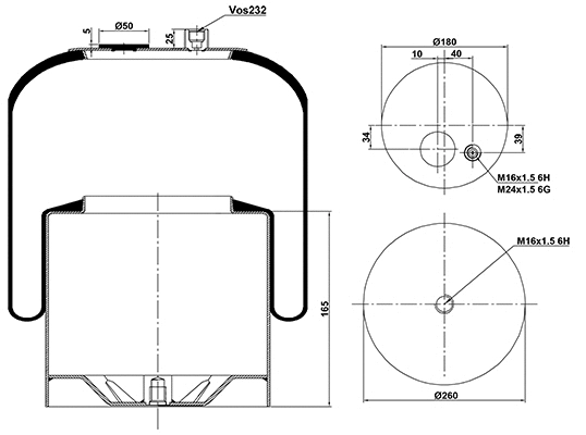 Bellow, air suspension (020.4183.C23)
