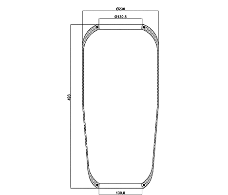 Bellow, air suspension (010.883)