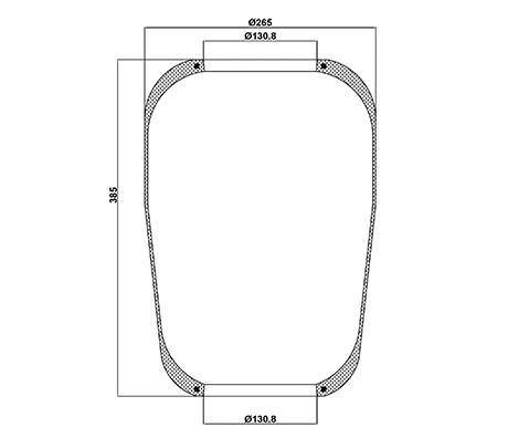 Bellow, air suspension (010.757)