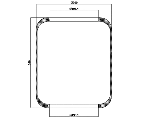 Bellow, air suspension (010.662)