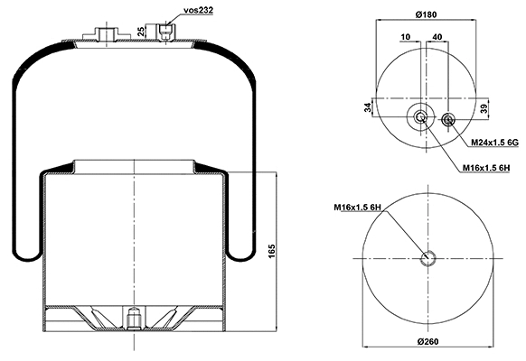 Bellow, air suspension (020.4187.C22)