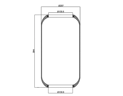 Bellow, air suspension (010.644)