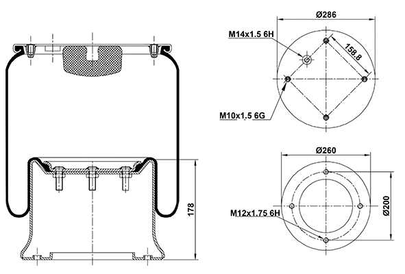 Bellow, air suspension (020.4813.C07)