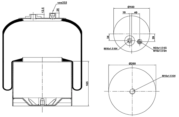 Bellow, air suspension (020.4183.C24)