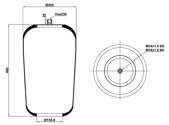 Bellow, air suspension (020.4757.S01)