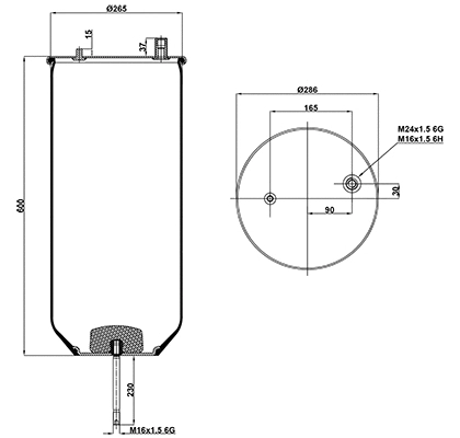 Bellow, air suspension (020.4912.S10)