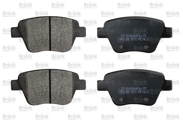 Brake Pad Set, disc brake (EE-5K0698451A)