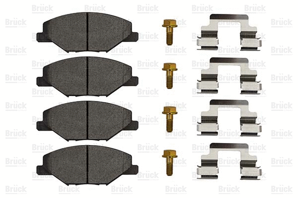 Brake Pad Set, disc brake (EE-6RU698151A)