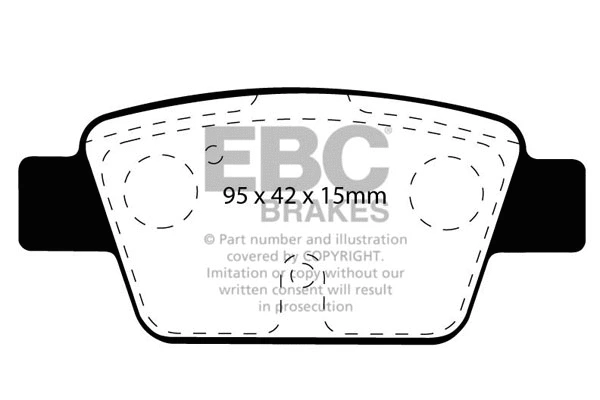 Brake Pad Set, disc brake (DP1381)