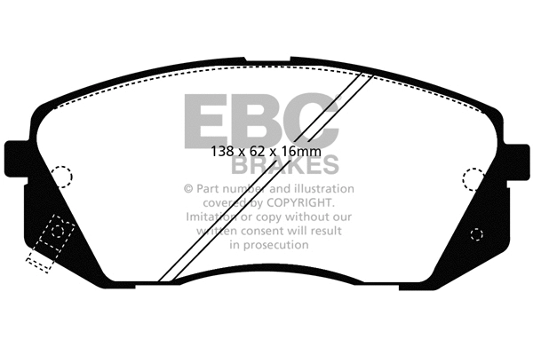 Brake Pad Set, disc brake (DP1809)