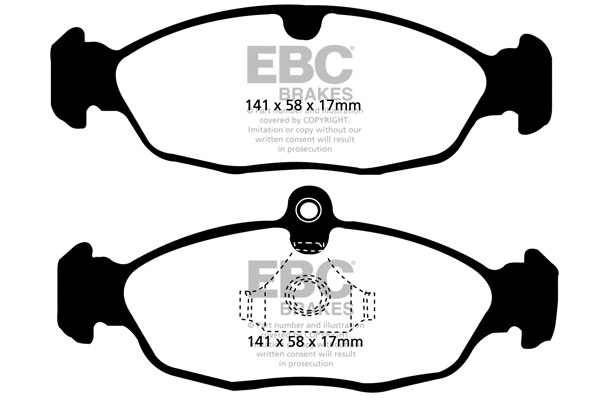Brake Pad Set, disc brake (DP1198)