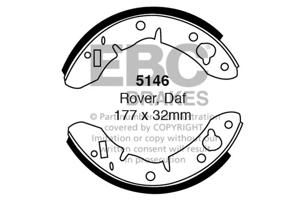 Brake Shoe Set (5146)