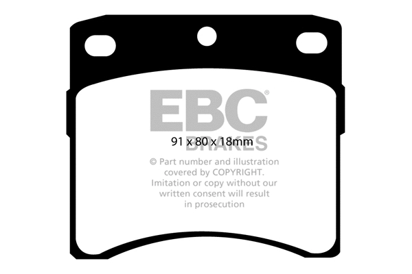 Brake Pad Set, disc brake (DP939)