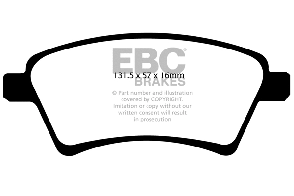 Brake Pad Set, disc brake (DP1925)