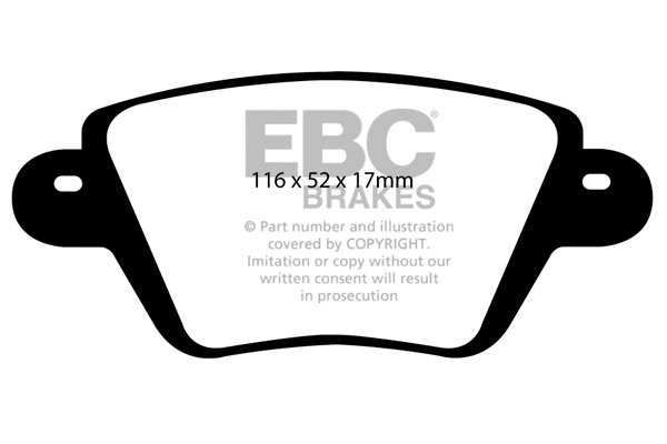 Brake Pad Set, disc brake (DP1543)