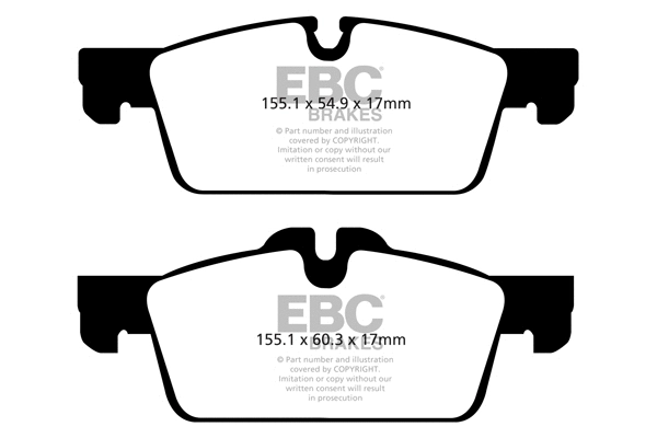 Brake Pad Set, disc brake (DPX2106)