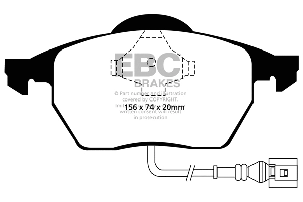 Brake Pad Set, disc brake (DP1330)