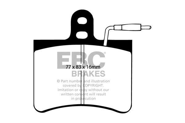 Brake Pad Set, disc brake (DP190)