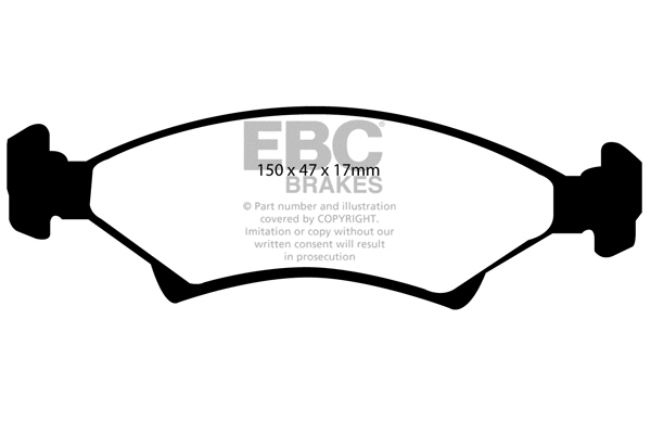 Brake Pad Set, disc brake (DP1001)