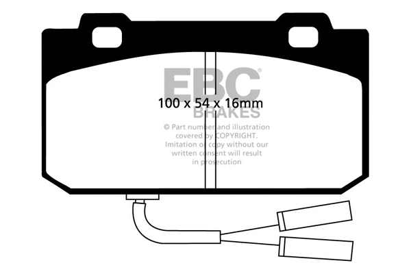 Brake Pad Set, disc brake (DP625)