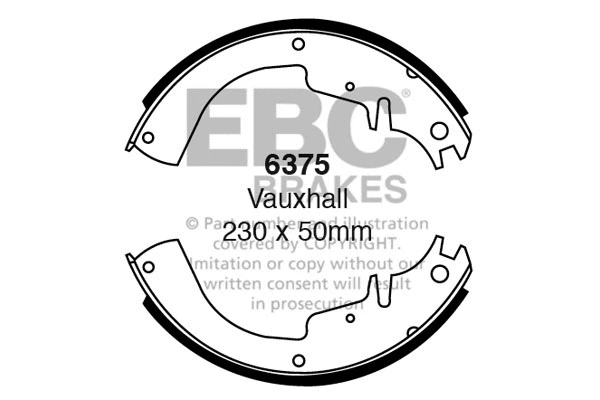 Brake Shoe Set (6375)