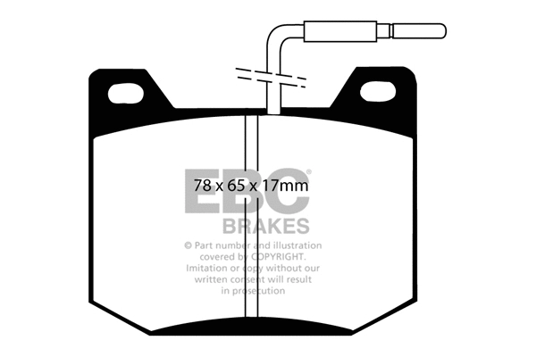 Brake Pad Set, disc brake (DP123)