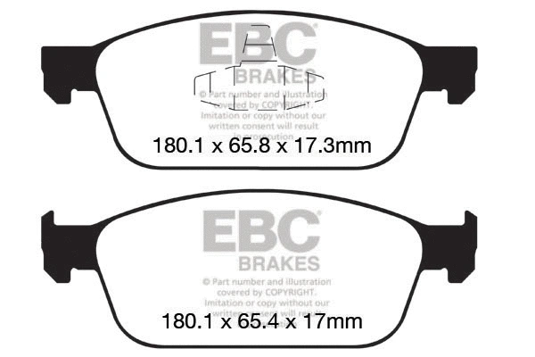 Brake Pad Set, disc brake (DP22145)