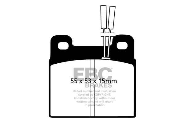 Brake Pad Set, disc brake (DP508)