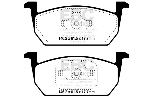 Brake Pad Set, disc brake (DPX2374)