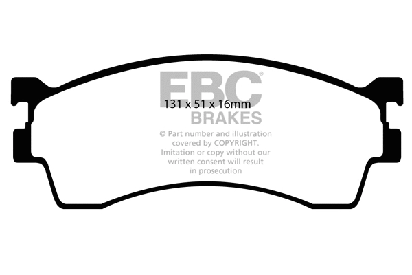 Brake Pad Set, disc brake (DP1409)