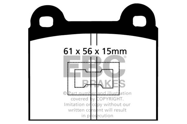 Brake Pad Set, disc brake (DP174)